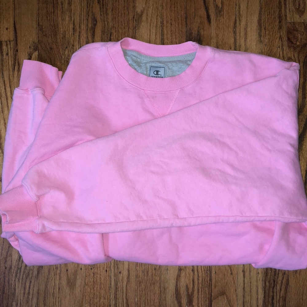 Vintage oversized pink champion crew neck